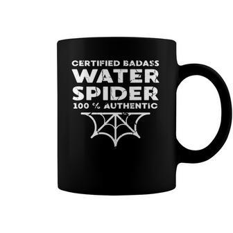 Certified Badass Water Spider Halloween Spider Lover Coffee Mug | Mazezy
