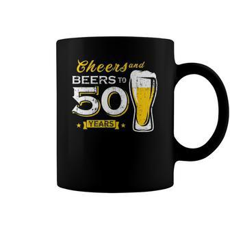 Cheers And Beers To 50 Years 50Th Funny Birthday Party Gift Coffee Mug | Mazezy