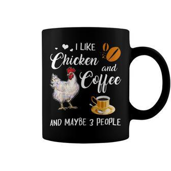 Chicken Chicken Chicken And Coffee Funny Farm Animal Coffee Mug - Monsterry DE