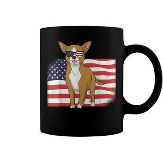 Chihuahua Dad & Mom American Flag 4Th Of July Usa Funny Dog Coffee Mug - Seseable