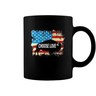 Choose Love Bills American Flag Coffee Mug | Mazezy