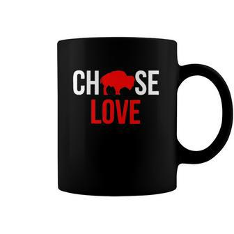 Choose Love Buffalo Stop Hate End Racism Choose Love Buffalo Tops Friendly Markets Coffee Mug | Mazezy
