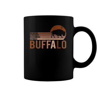 Choose Love Buffalo Stop Hate End Racism Choose Love Buffalo V2 Coffee Mug | Mazezy