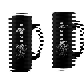 Christian Cross Roots Faith Coffee Mug | Mazezy