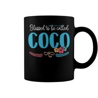 Coco Grandma Gift Blessed To Be Called Coco Coffee Mug - Seseable