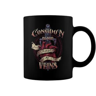 Congdon Blood Runs Through My Veins Name Coffee Mug - Monsterry AU