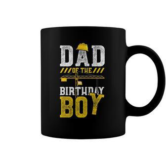 Construction Worker Dad Of The Birthday Boy - Birthday Coffee Mug | Mazezy