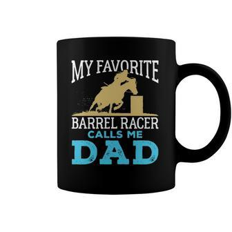 Cool Barrel Racing Dad Horse Funny Rodeo Sport Coffee Mug | Mazezy