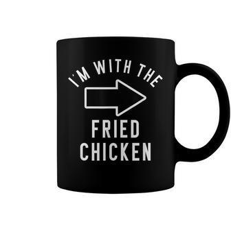 Couples Halloween Costume Im With The Fried Chicken Coffee Mug - Seseable