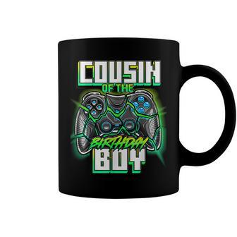 Cousin Of The Birthday Boy Matching Family Video Game Party Coffee Mug - Seseable