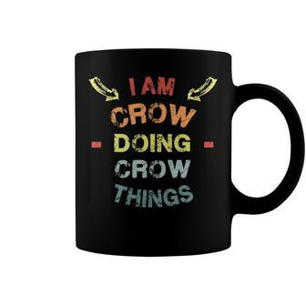 Crow Shirt Family Crest Crow T Shirt Crow Clothing Crow Tshirt Crow Tshirt Gifts For The Crow Png Coffee Mug - Seseable