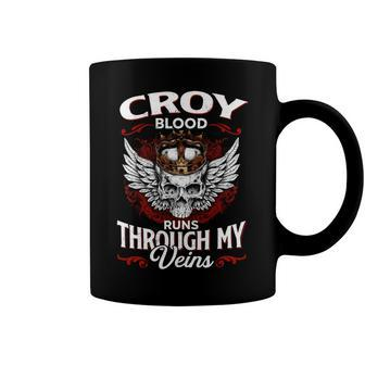 Croy Blood Runs Through My Veins Name V2 Coffee Mug - Monsterry