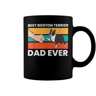 Cute Boston Terrier Best Boston Terrier Dad Ever Coffee Mug - Seseable