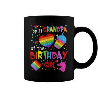 Cute Pop It Grandpa Of The Birthday Girl Fidget Toy Lovers Coffee Mug - Seseable