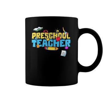 Cute Preschool Teacher Learning Tools Coffee Mug | Mazezy