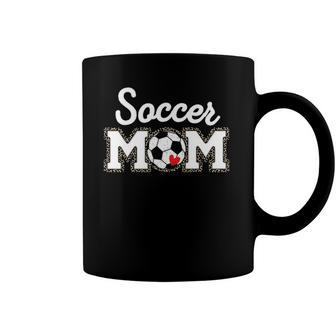 Cute Soccer Mom Leopard Print Mothers Day Coffee Mug | Mazezy