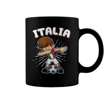 Dabbing Football Soccer Boy Italy Italia Kids Italy Coffee Mug | Mazezy
