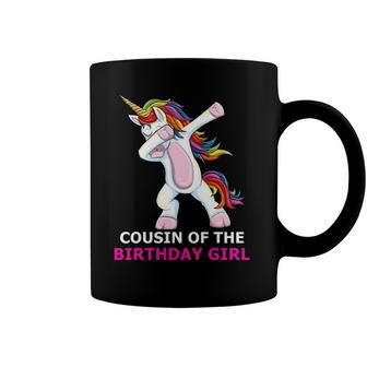 Dabbing Unicorn Cousin Of The Birthday Girl Party Coffee Mug | Mazezy