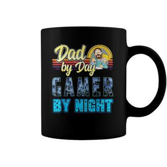 Dad By Day Gamer By Night Video Games Gaming Father Coffee Mug | Mazezy