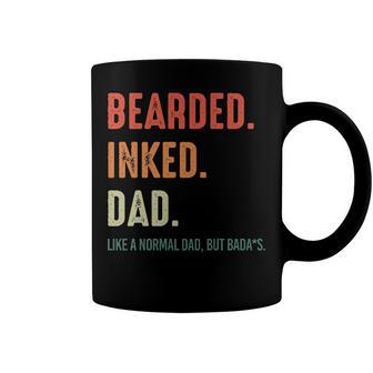 Dad Gift Bearded Inked Dad Coffee Mug - Seseable