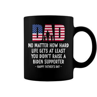 Dad Happy Fathers Day No Matter How Hard Life Gets At Least Coffee Mug - Seseable