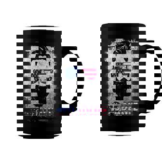 Dad Life Beard Sunglasses Usa Flag Fathers Day 4Th Of July Coffee Mug - Seseable