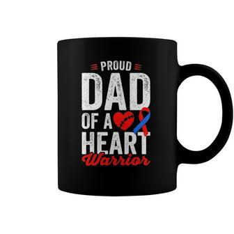 Dad Of A Heart Warrior Chd Congenital Heart Defect Awareness Coffee Mug | Mazezy