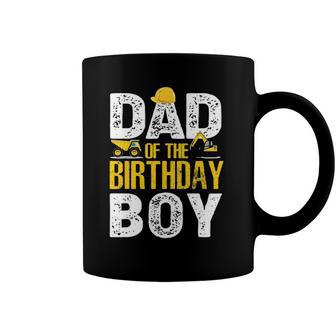 Dad Of The Bday Boy Construction Bday Party Hat Men Coffee Mug | Mazezy UK