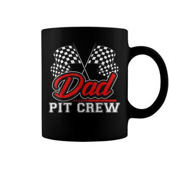 Dad Pit Crew Funny Birthday Boy Racing Car Pit Crew B-Day Coffee Mug - Seseable
