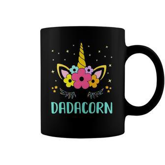Dadacorn Dadicorn Daddycorn Unicorn Dad Kids Fathers Day Coffee Mug | Mazezy
