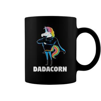 Dadacorn Unicorn Dad Birthday Theme Fathers Day Daddy Coffee Mug | Mazezy