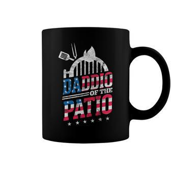 Daddio Of The Patio Usa Flag Patriotic Bbq Dad 4Th Of July Coffee Mug - Seseable