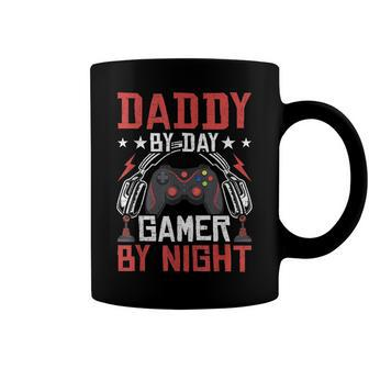 Daddy By Day Gamer By Night Video Gamer Gaming Coffee Mug - Seseable