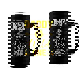 Daddy Of The Wild One Tee Birthday Sunflower Outfit Coffee Mug | Mazezy