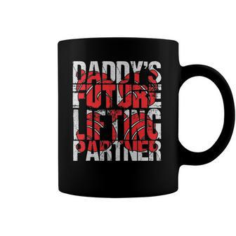 Daddys Future Lifting Partner Fitness Workout Gift Coffee Mug | Mazezy