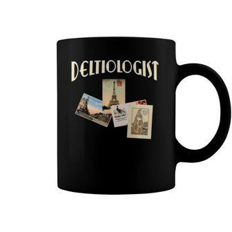 Deltiologist For Postcard Collector Deltiology Coffee Mug | Mazezy