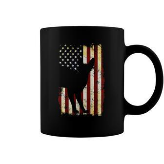 Devon Rex Silhouette American Flag 4Th Of July Coffee Mug | Mazezy