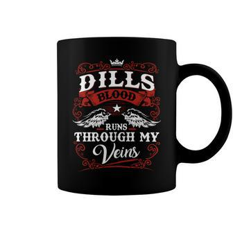 Dills Name Shirt Dills Family Name V2 Coffee Mug - Monsterry DE