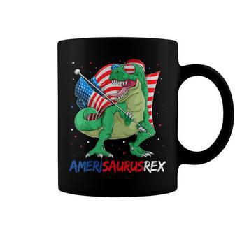 Dinosaur 4Th Of July Kids Amerisaurus Rex Toddler Boy Coffee Mug - Seseable
