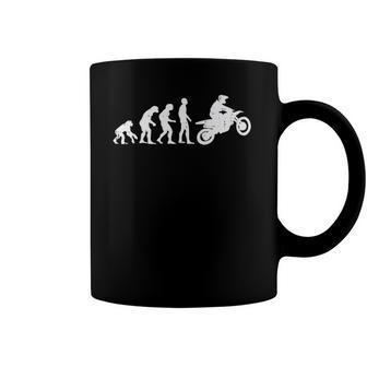 Dirt Bike Evolution Motorcycle Motocross Biker Men Women Coffee Mug | Mazezy