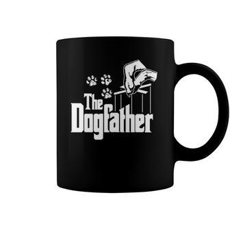 Dog-Father Dad Papa Puppy Paw Print Funny Fathers Day Gift Coffee Mug | Mazezy