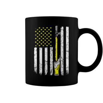 Drinking Beer American Flag 4Th Of July Drinker Patriotic Coffee Mug - Seseable