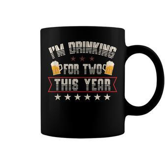 Drinking For Two 4Th Of July Pregnancy Announcement Coffee Mug - Seseable