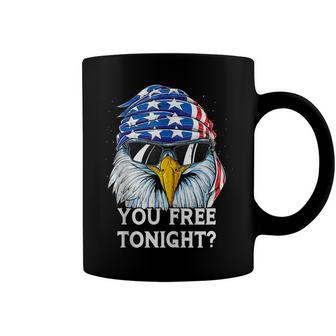 Eagle Women Men Vintage 4Th Of July You Free Tonight Coffee Mug - Seseable