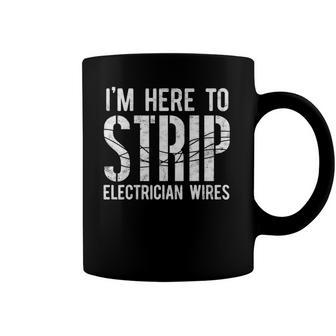 Electrician Funny Lineman Tradesman Contractor Dad Grandpa Coffee Mug | Mazezy