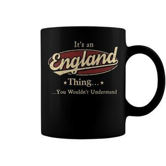 England Shirt Personalized Name Gifts T Shirt Name Print T Shirts Shirts With Name England Coffee Mug - Seseable