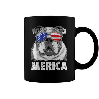 English Bulldog 4Th Of July Merica Men Usa Flag Coffee Mug | Mazezy