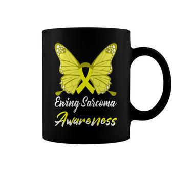 Ewings Sarcoma Awareness Butterfly Yellow Ribbon Ewings Sarcoma Ewings Sarcoma Awareness Coffee Mug | Favorety