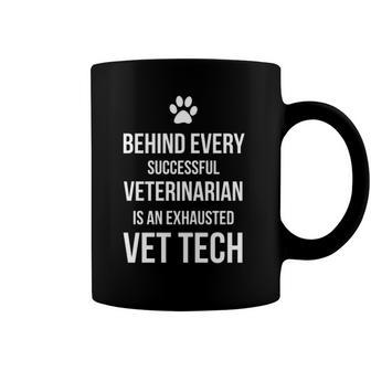 Exhausted Vet Tech Quote - Veterinary Technician Coffee Mug | Mazezy