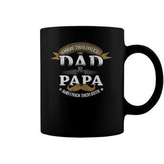 Family Dad & Papa Funny Fathers Day Grandpa Daddy Gift Coffee Mug | Mazezy